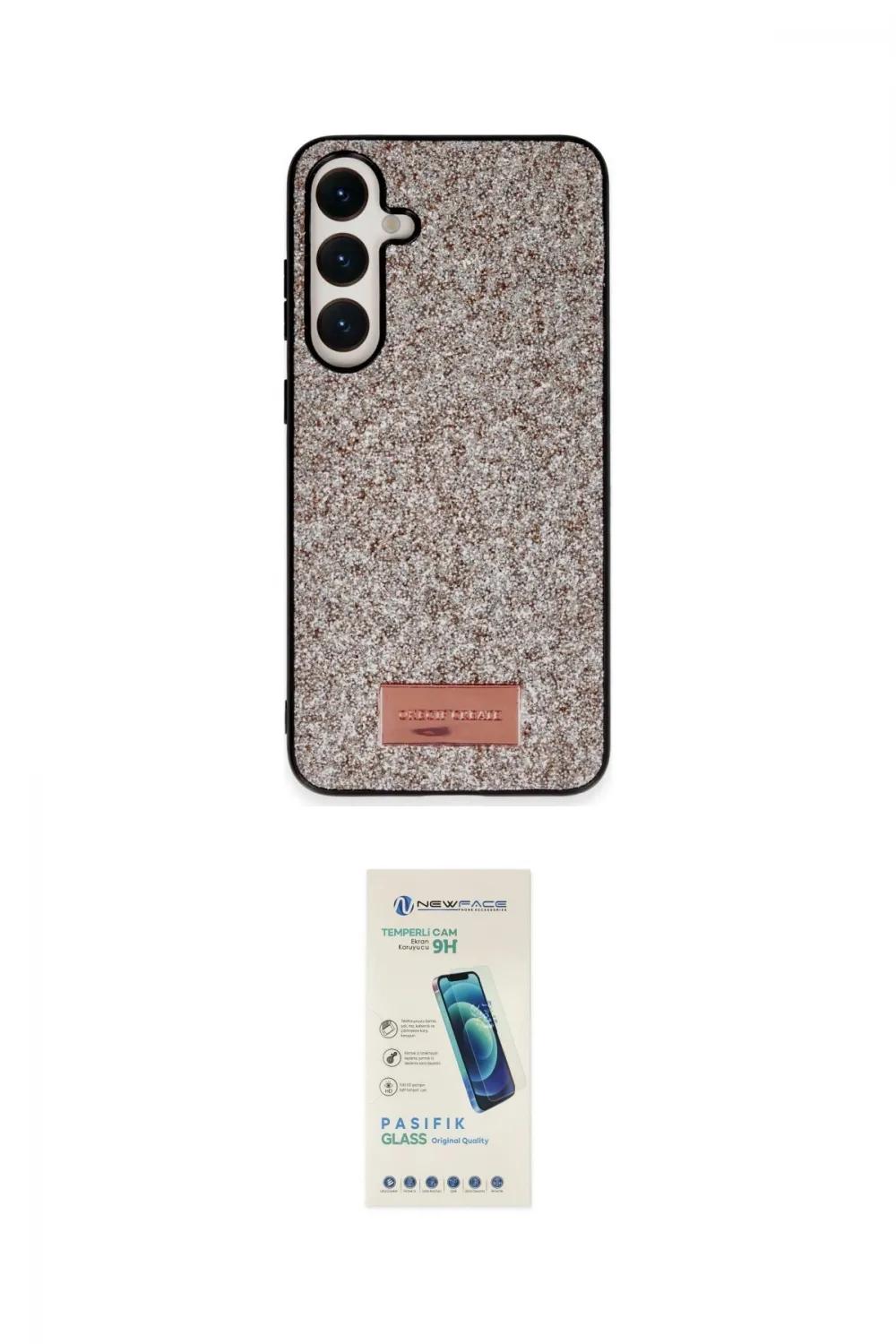 ieg™ Galaxy A55 5G Kılıf Vadi Klasik Serisi - Şeffaf Pasifik Cam Ekran Koruyucu