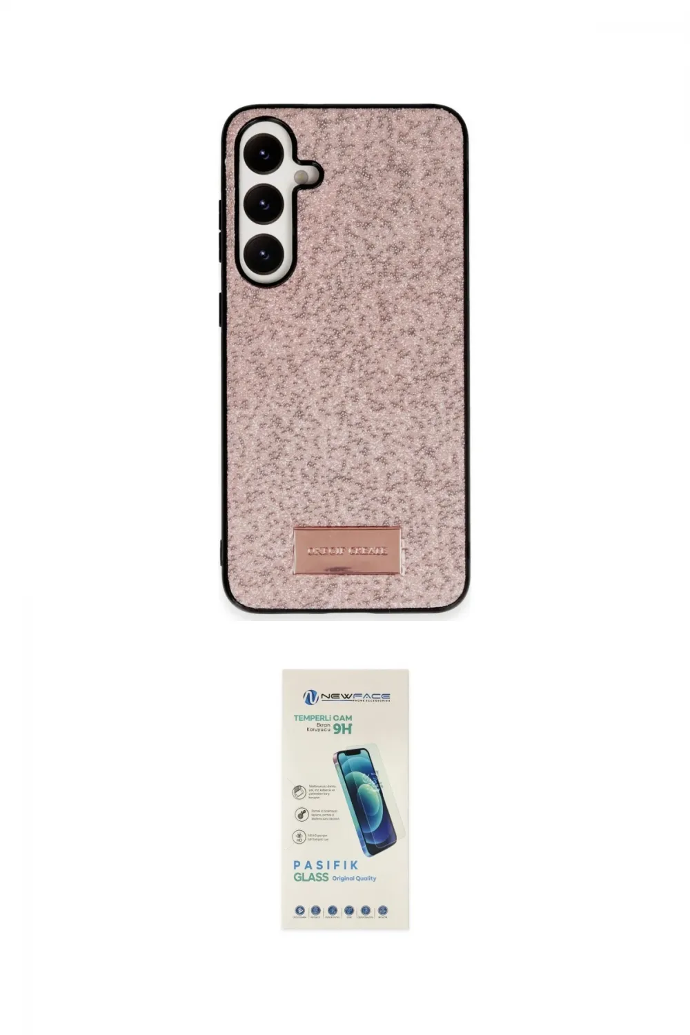 ieg™ Galaxy A55 5G Kılıf Vadi Klasik Serisi - Şeffaf Pasifik Cam Ekran Koruyucu