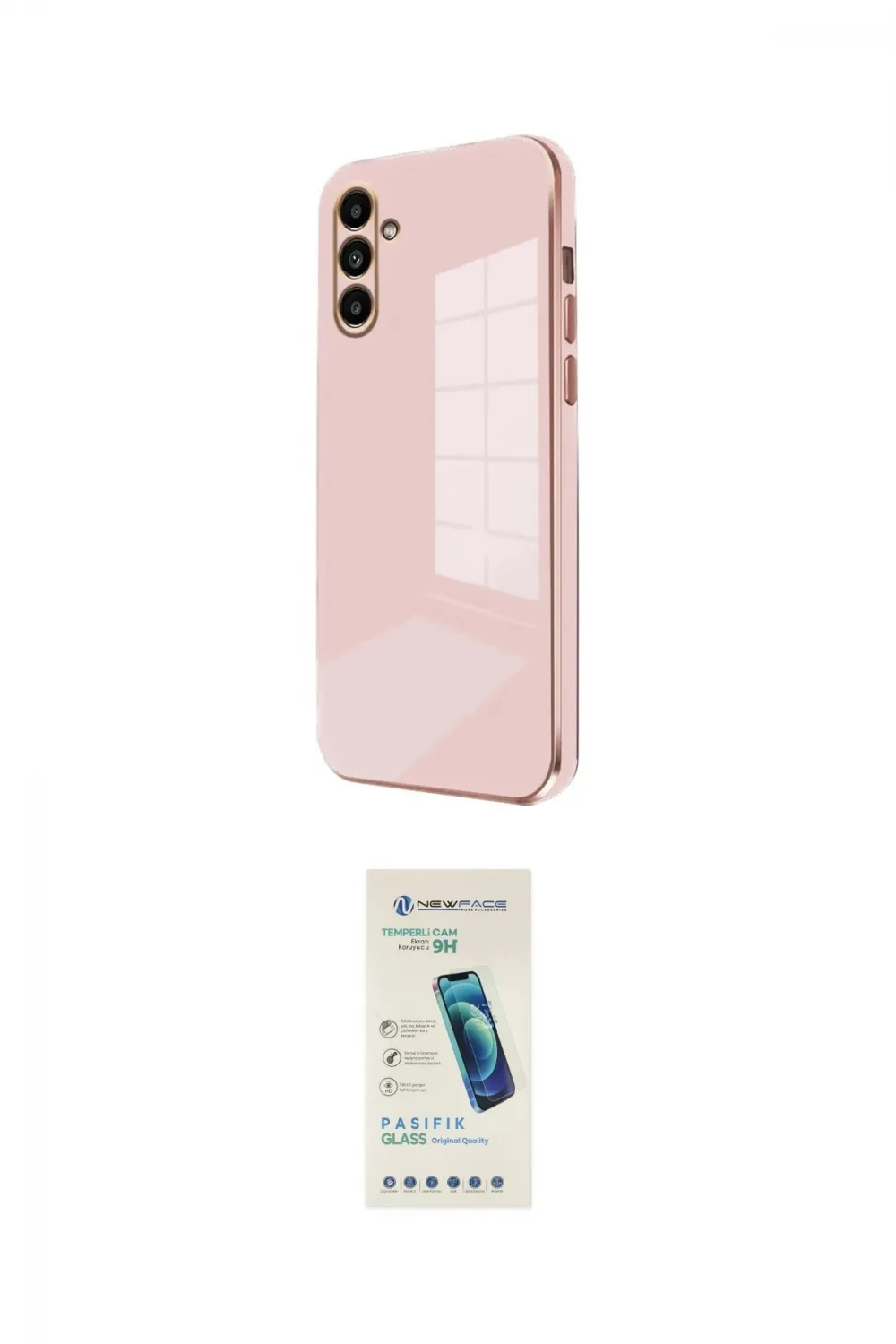 ieg™ Galaxy A55 5G Kılıf Yankı Serisi - Şeffaf Pasifik Cam Ekran Koruyucu