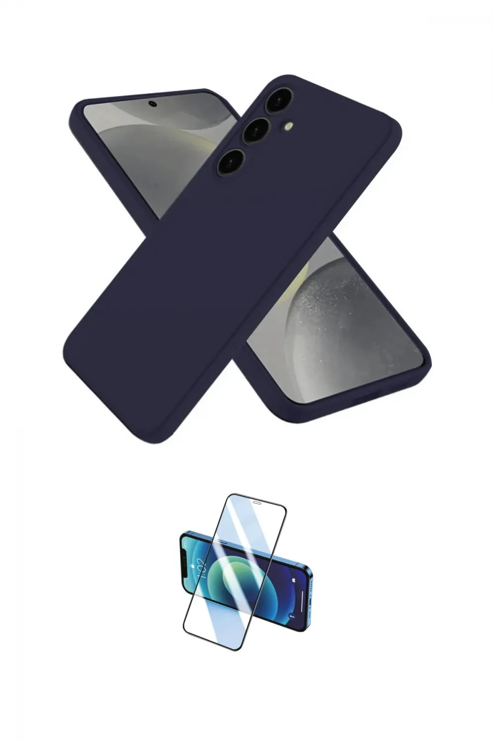 ieg™ Galaxy A56 Kılıf Ahenk Serisi - Siyah 3D Antistatik Cam Ekran Koruyucu