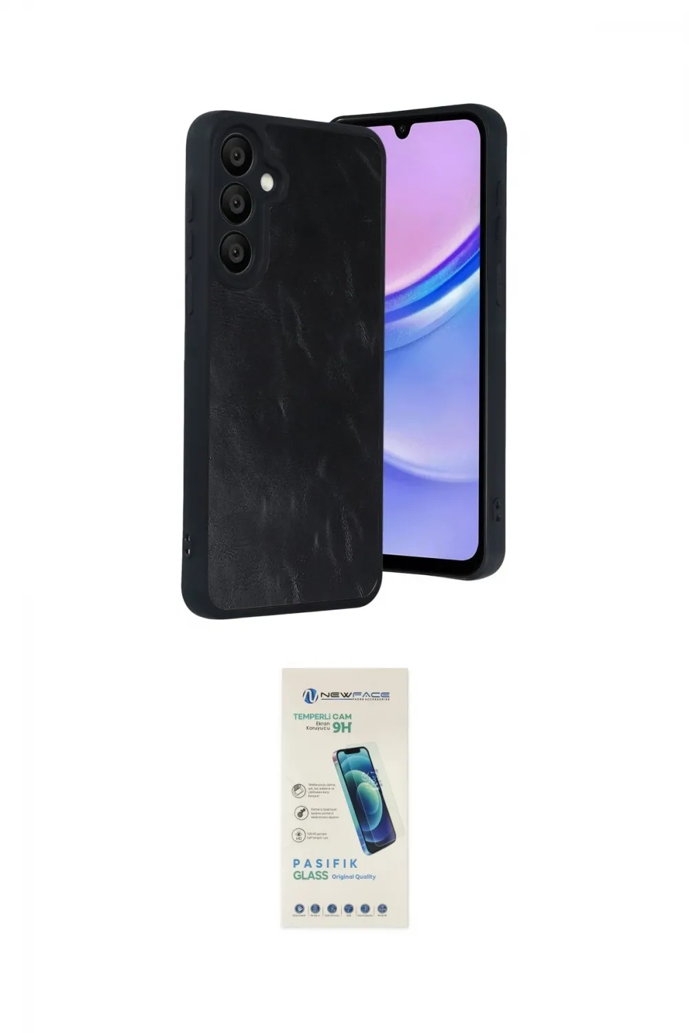 ieg™ Galaxy A57 5G Kılıf Kıvılcım Işık Serisi - Şeffaf Pasifik Cam Ekran Koruyucu