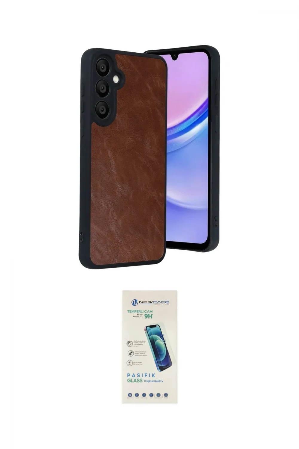 ieg™ Galaxy A57 5G Kılıf Kıvılcım Işık Serisi - Şeffaf Pasifik Cam Ekran Koruyucu
