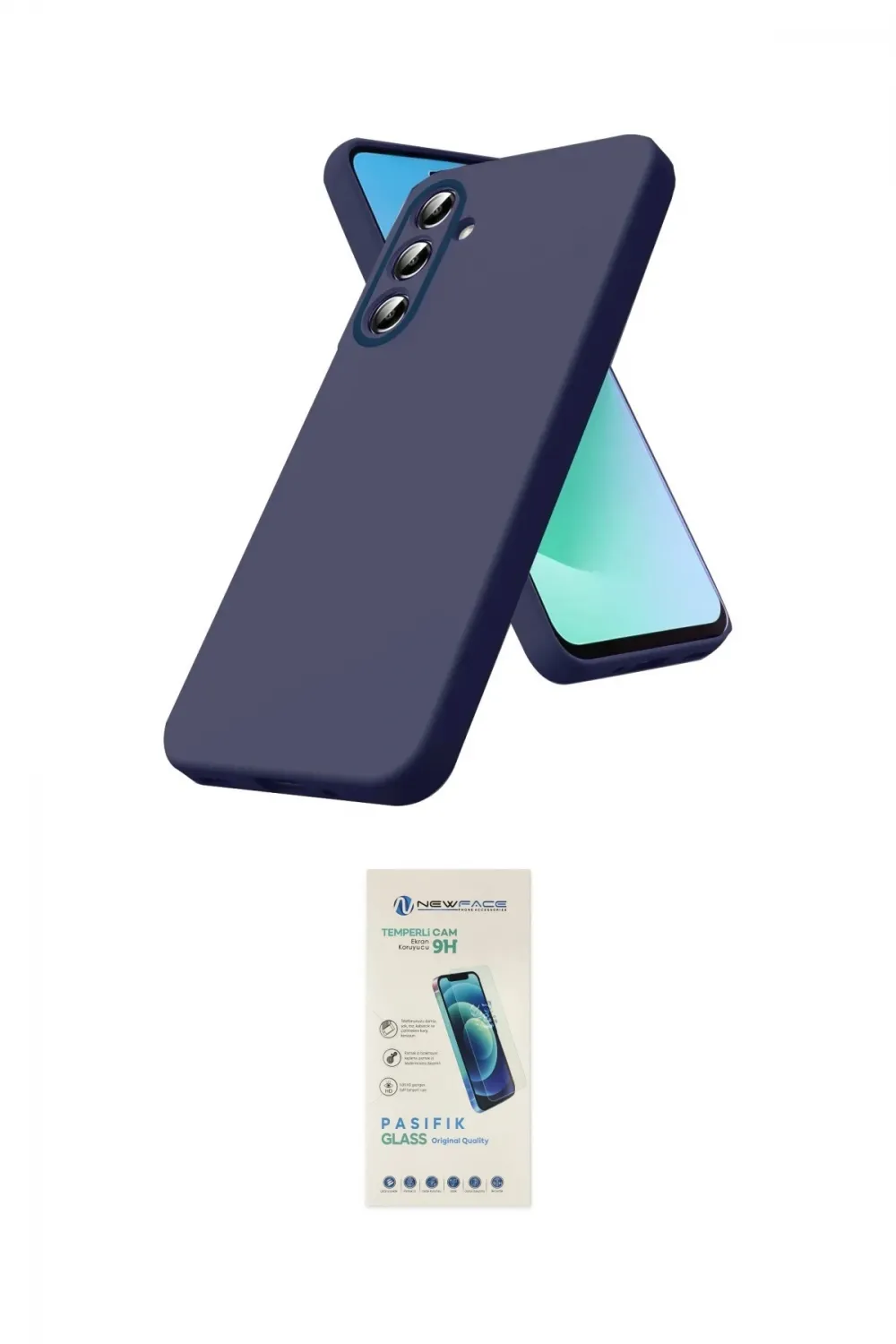 ieg™ Galaxy A57 5G Kılıf Kozmos Yansıma Özel Seri - Şeffaf Pasifik Cam Ekran Koruyucu