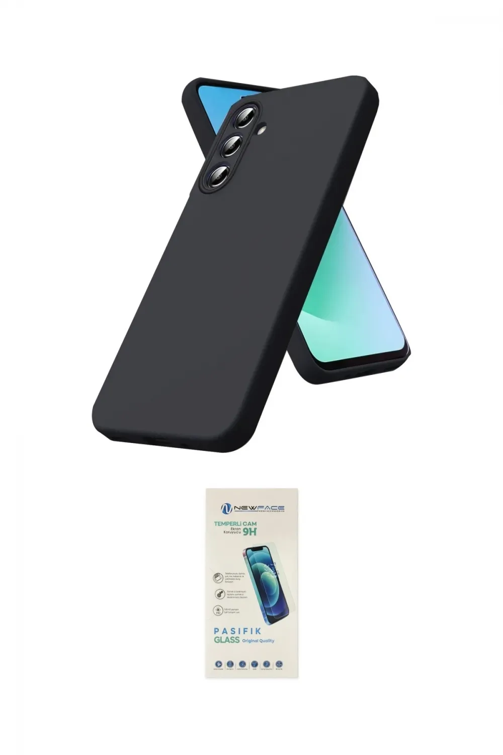 ieg™ Galaxy A57 5G Kılıf Kozmos Yansıma Özel Seri - Şeffaf Pasifik Cam Ekran Koruyucu