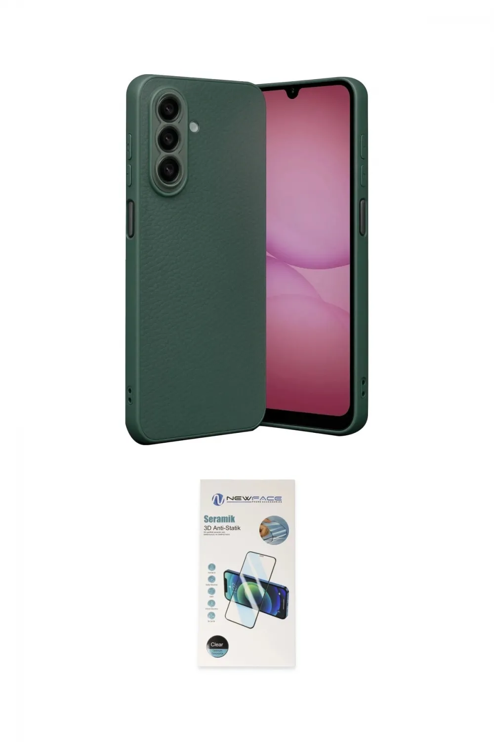 ieg™ Galaxy A57 5G Kılıf Nova Işık - Şeffaf 3D Antistatik Seramik Nano Ekran Koruyucu