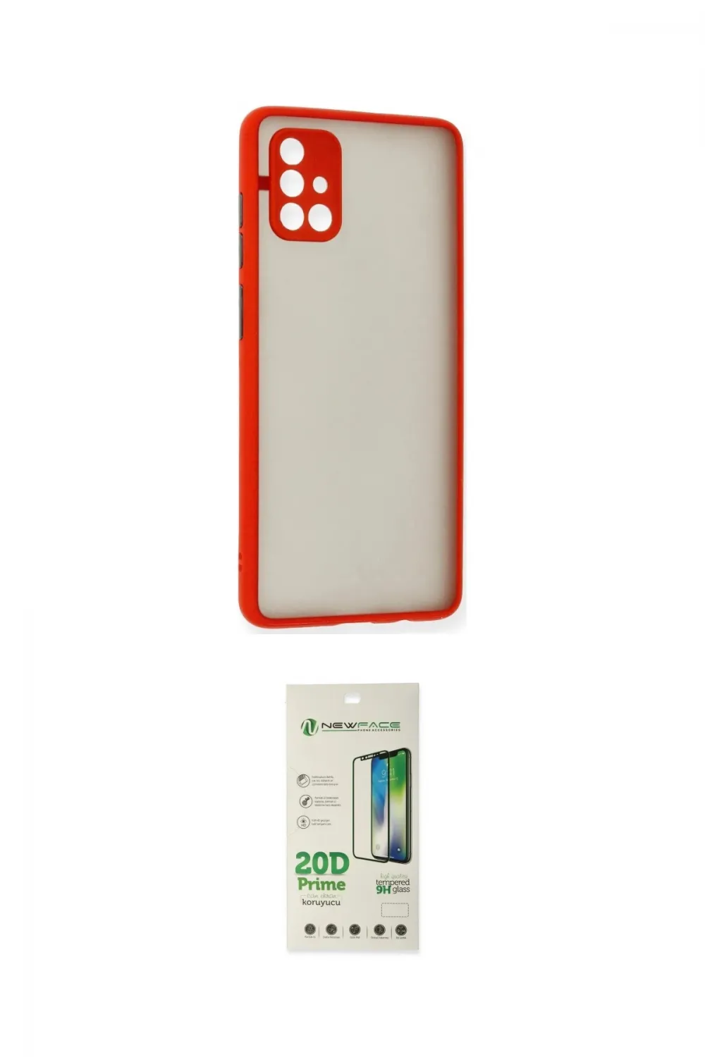 ieg™ Galaxy A71 Kılıf Ahenk Çizgi Serisi - Siyah 20D Premium Cam Ekran Koruyucu
