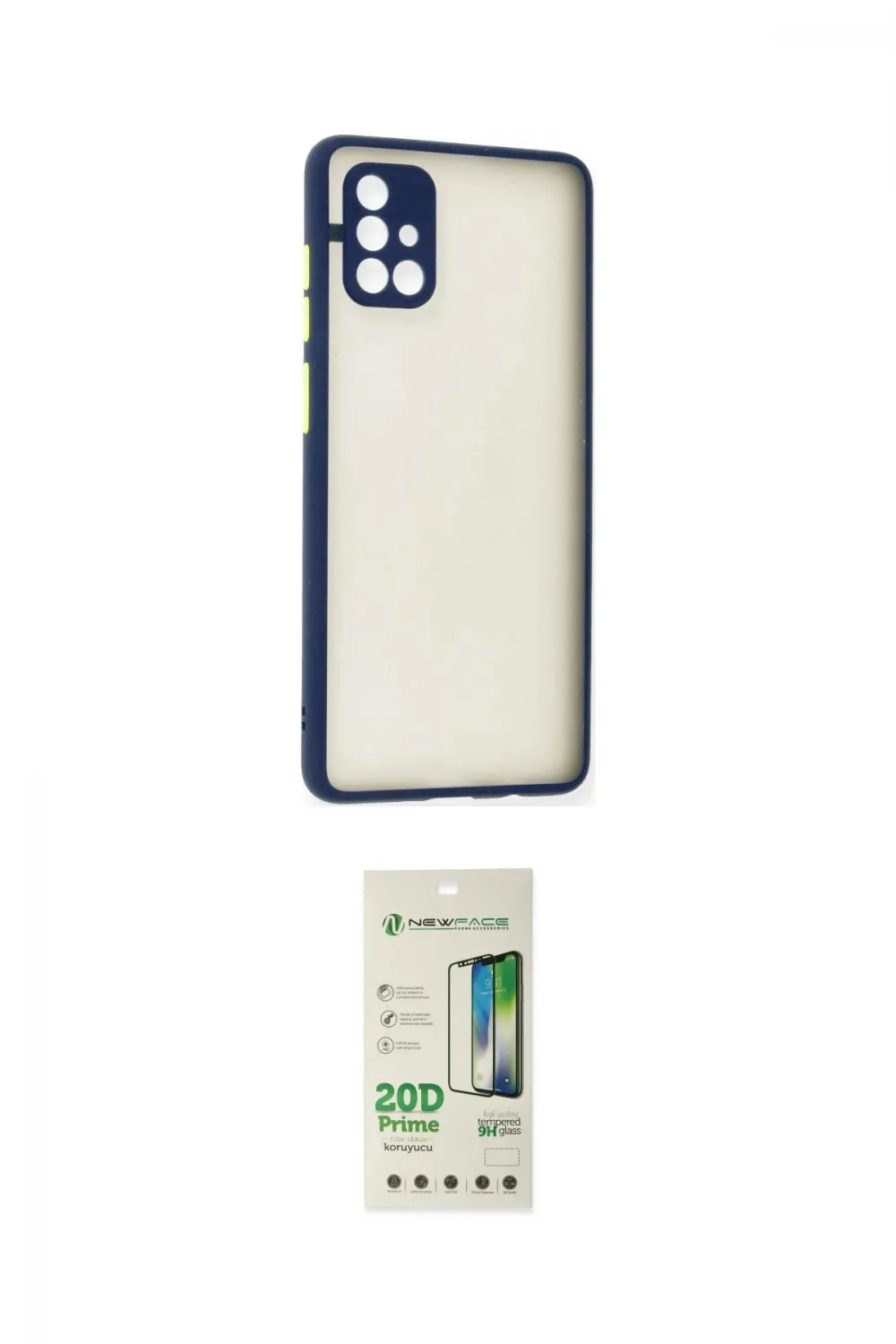 ieg™ Galaxy A71 Kılıf Ahenk Çizgi Serisi - Siyah 20D Premium Cam Ekran Koruyucu