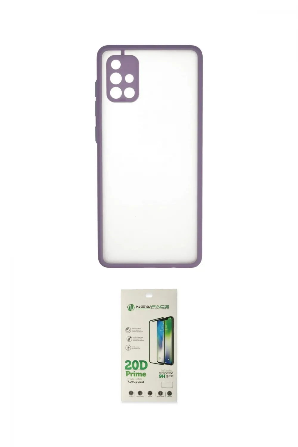 ieg™ Galaxy A71 Kılıf Ahenk Çizgi Serisi - Siyah 20D Premium Cam Ekran Koruyucu