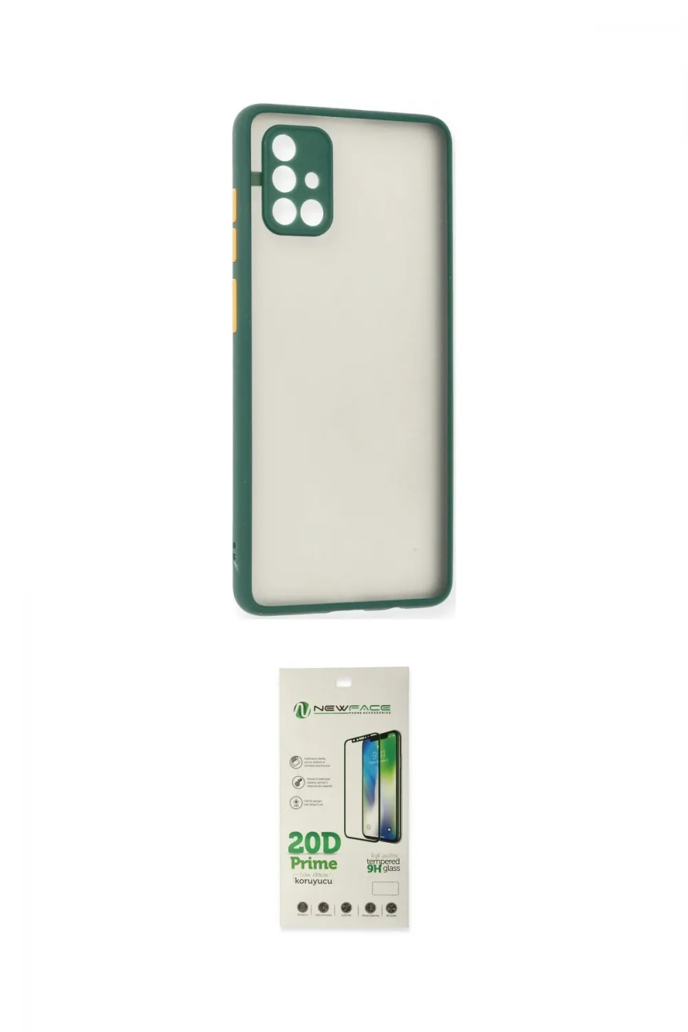 ieg™ Galaxy A71 Kılıf Ahenk Çizgi Serisi - Siyah 20D Premium Cam Ekran Koruyucu