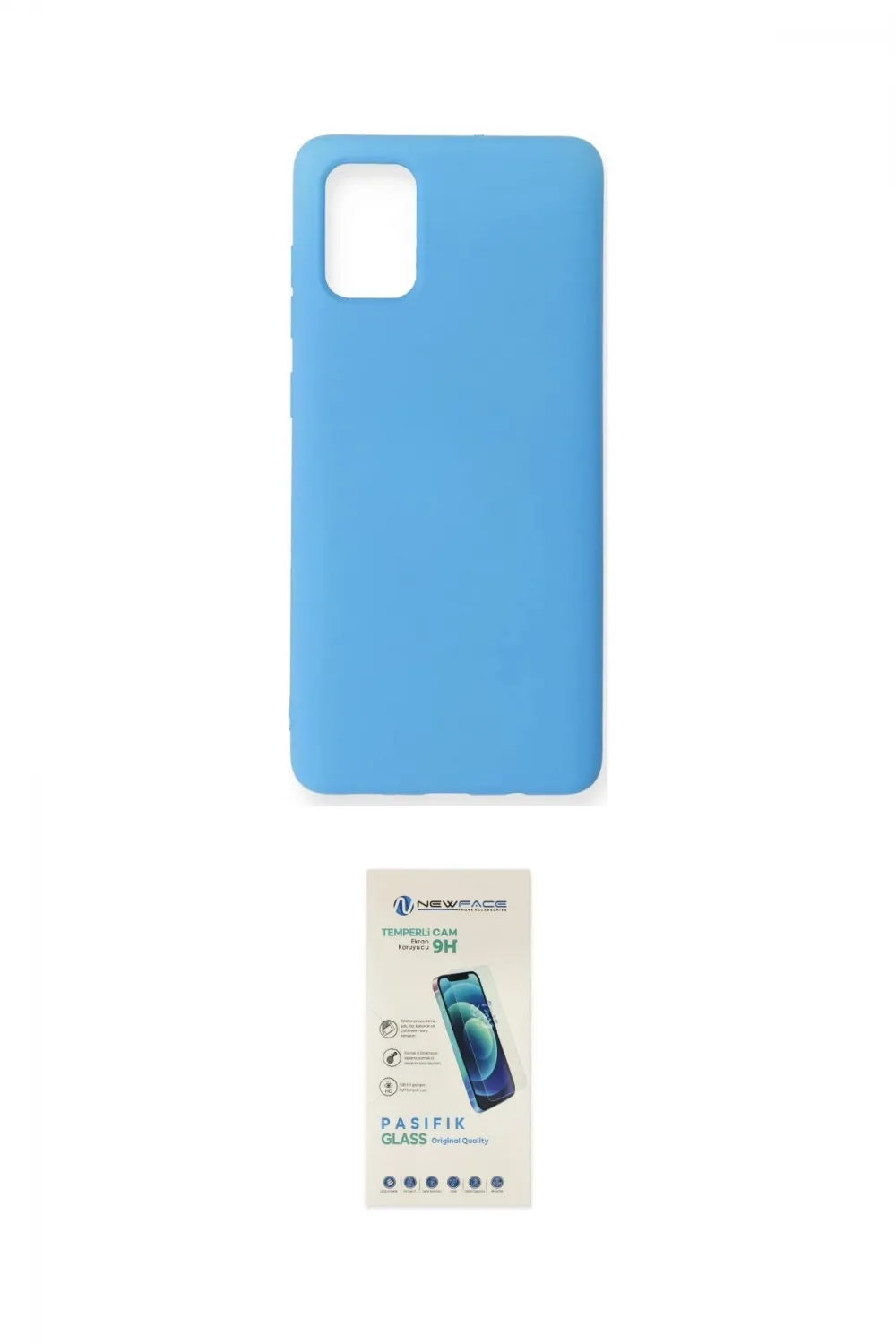 ieg™ Galaxy A71 Kılıf Ahenk Serisi - Şeffaf Pasifik Cam Ekran Koruyucu