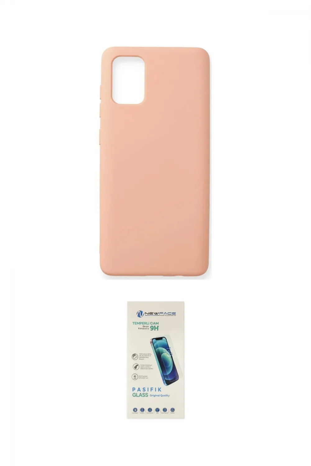 ieg™ Galaxy A71 Kılıf Ahenk Serisi - Şeffaf Pasifik Cam Ekran Koruyucu