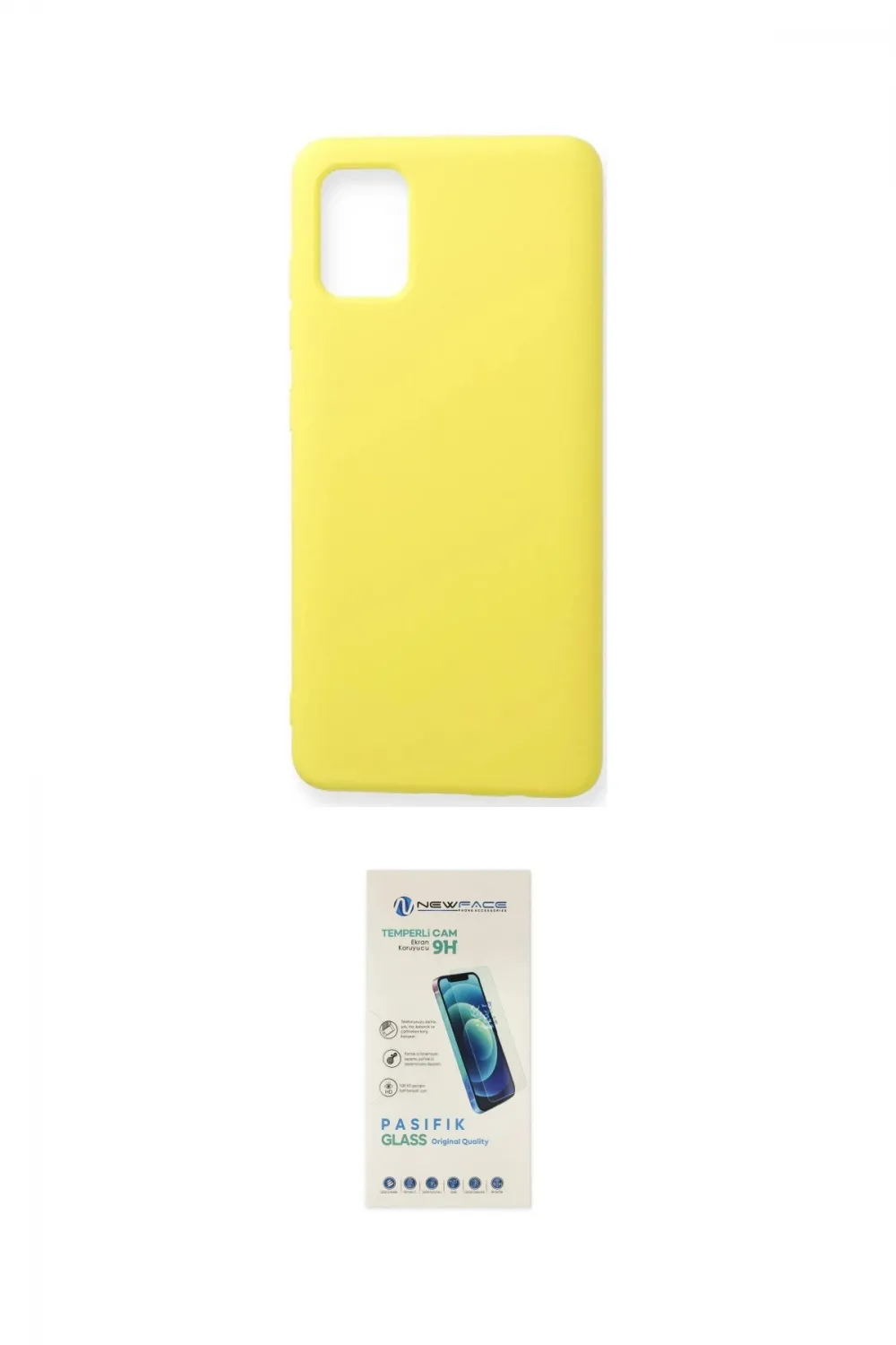 ieg™ Galaxy A71 Kılıf Ahenk Serisi - Şeffaf Pasifik Cam Ekran Koruyucu