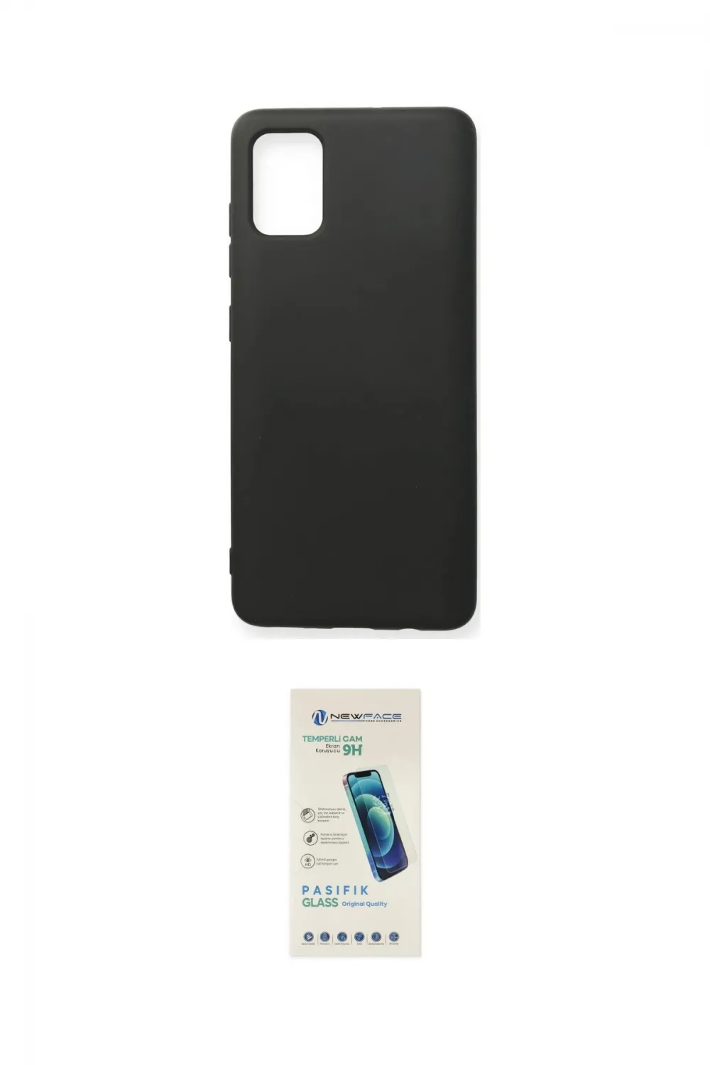 ieg™ Galaxy A71 Kılıf Ahenk Serisi - Şeffaf Pasifik Cam Ekran Koruyucu