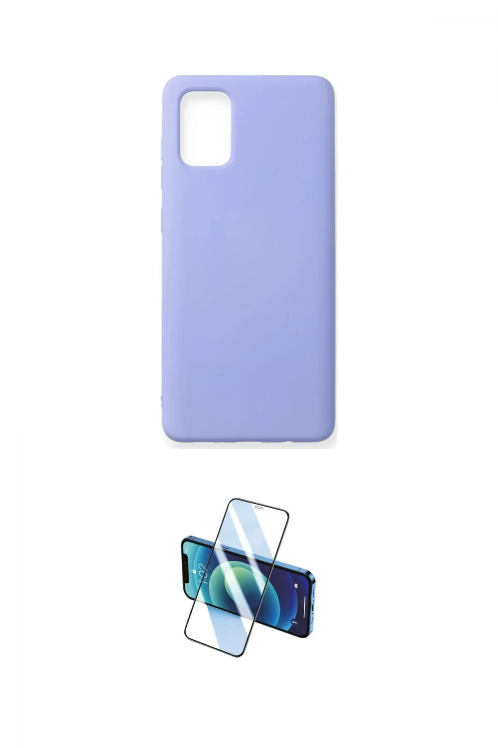 ieg™ Galaxy A71 Kılıf Ahenk Serisi - Siyah 3D Antistatik Cam Ekran Koruyucu