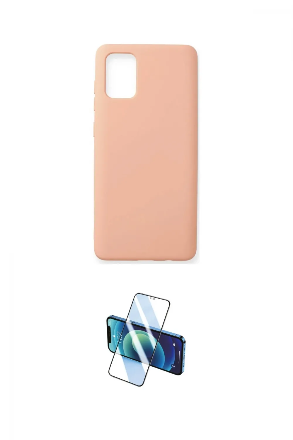 ieg™ Galaxy A71 Kılıf Ahenk Serisi - Siyah 3D Antistatik Cam Ekran Koruyucu