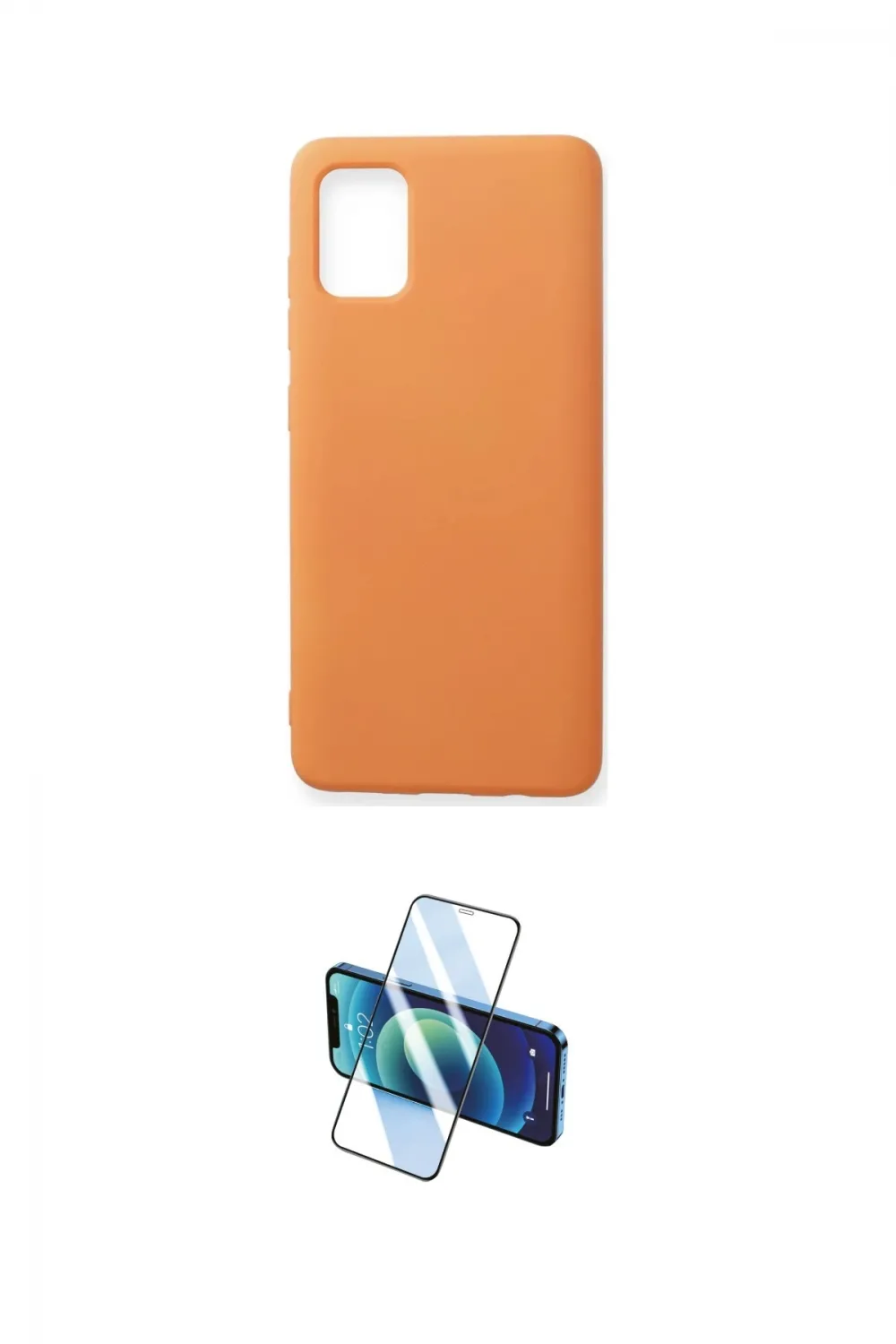ieg™ Galaxy A71 Kılıf Ahenk Serisi - Siyah 3D Antistatik Cam Ekran Koruyucu