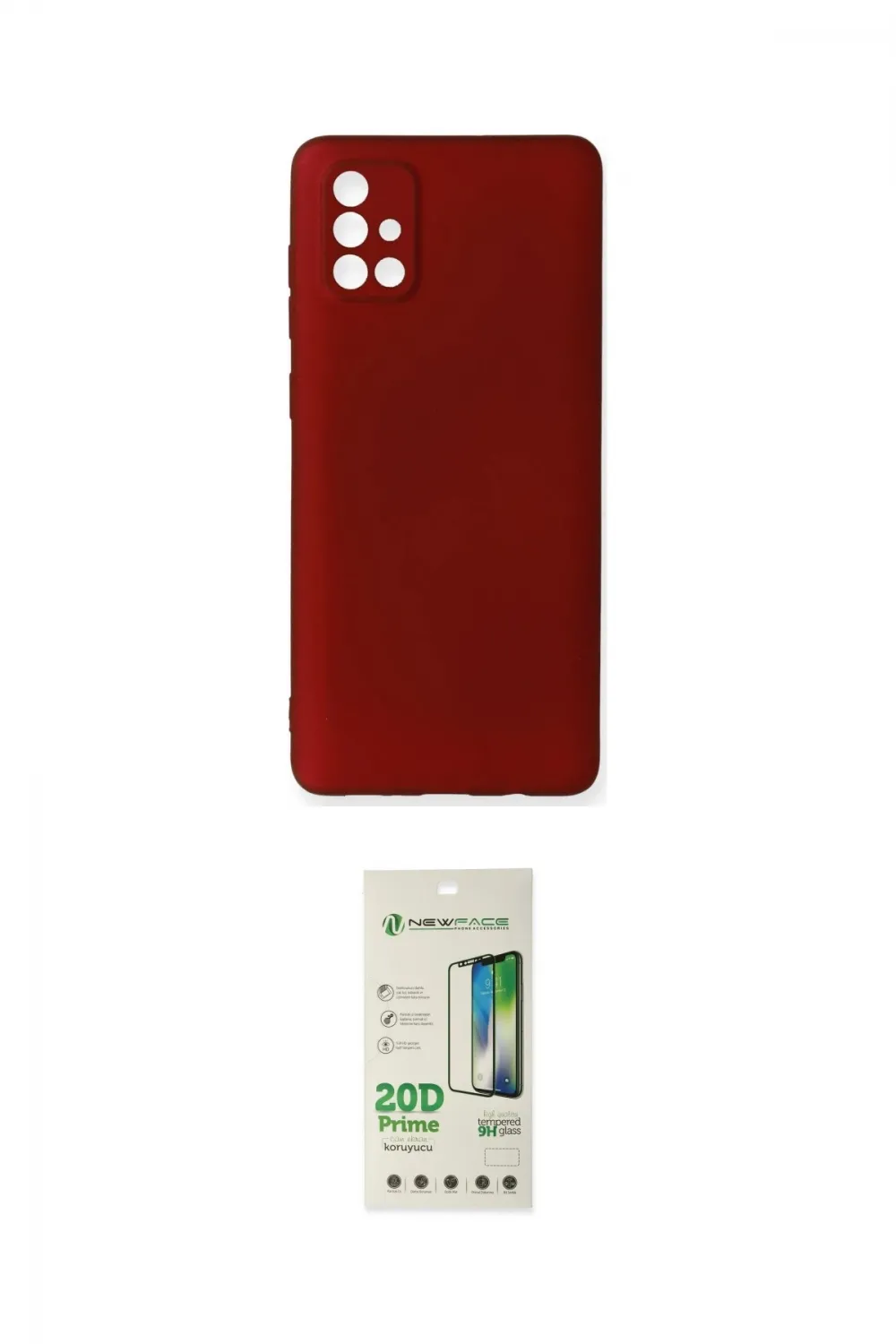 ieg™ Galaxy A71 Kılıf Kozmos Yansıma Özel Seri - Siyah 20D Premium Cam Ekran Koruyucu
