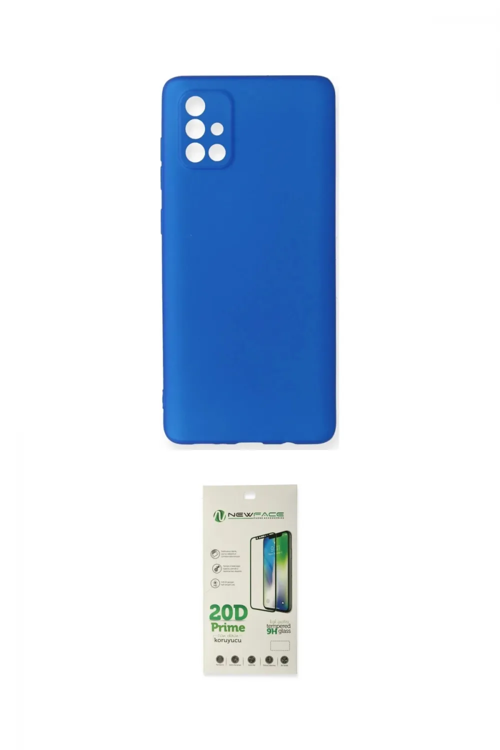 ieg™ Galaxy A71 Kılıf Kozmos Yansıma Özel Seri - Siyah 20D Premium Cam Ekran Koruyucu