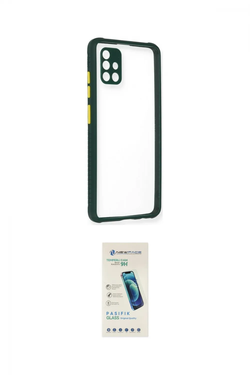 ieg™ Galaxy A71 Kılıf Nova Asil Özel Seri - Şeffaf Pasifik Cam Ekran Koruyucu
