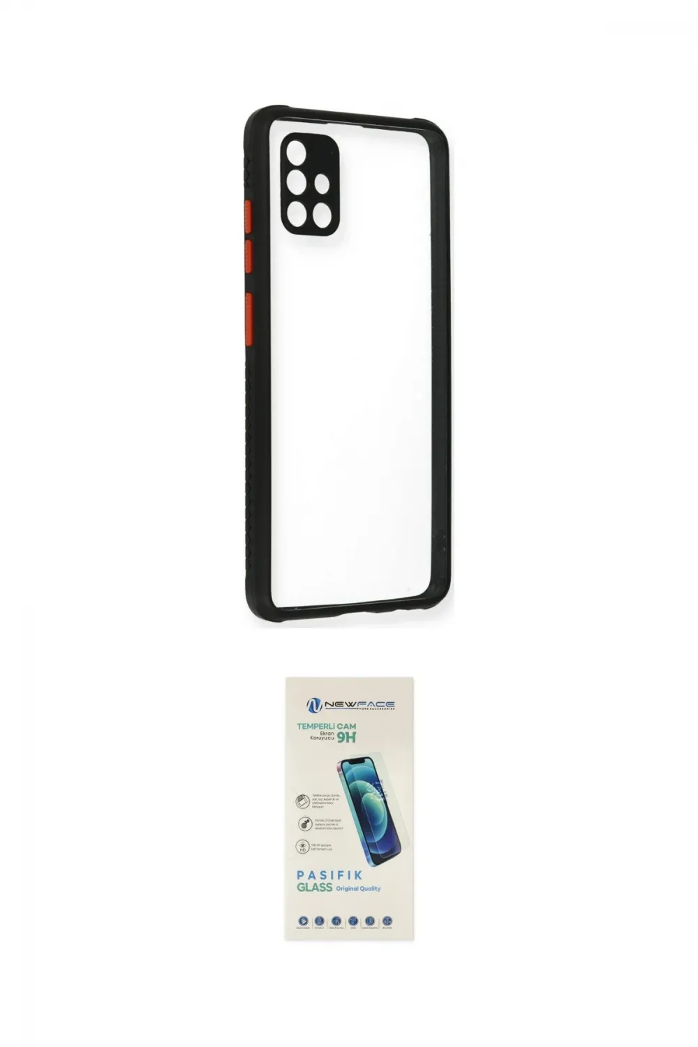 ieg™ Galaxy A71 Kılıf Nova Asil Özel Seri - Şeffaf Pasifik Cam Ekran Koruyucu