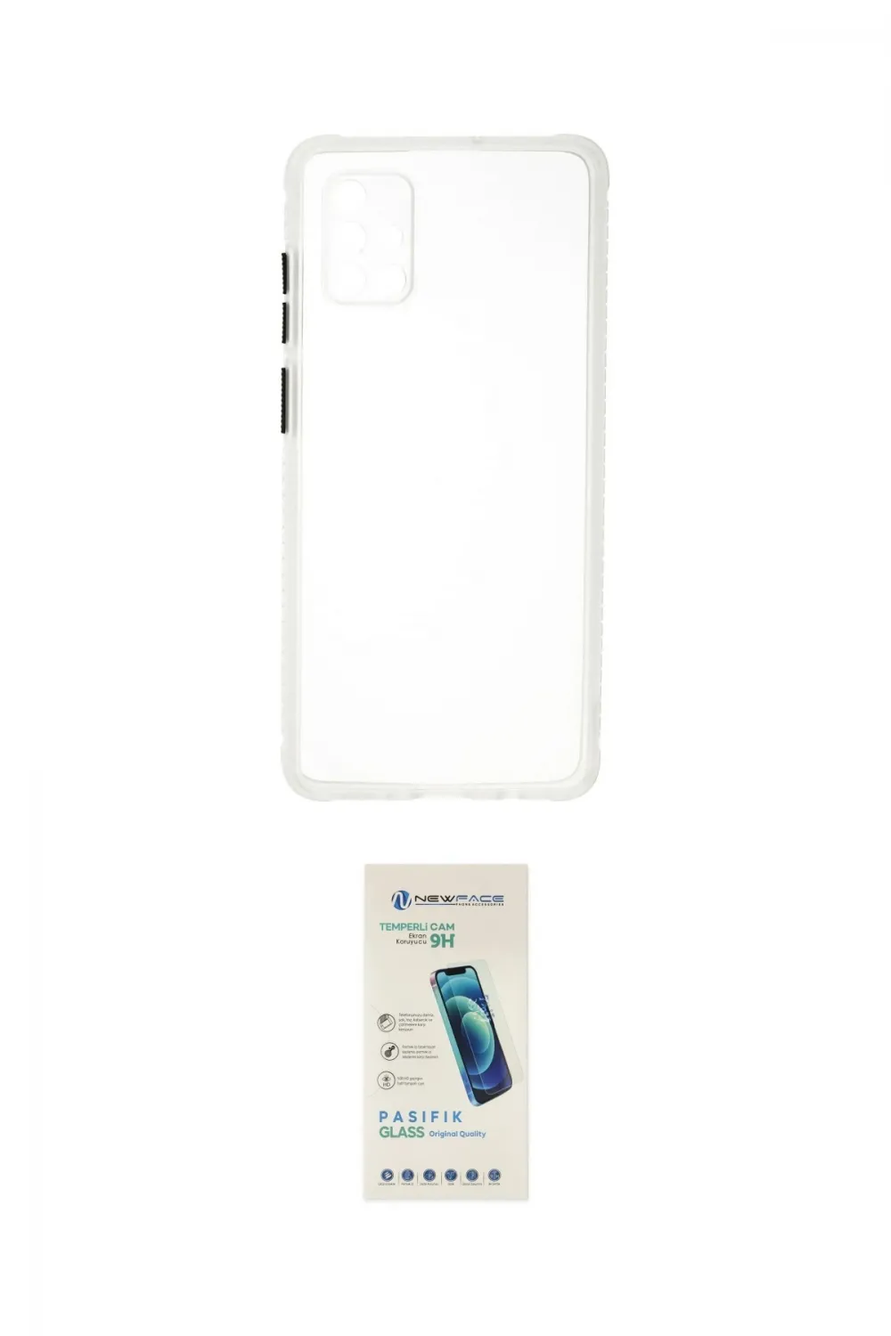 ieg™ Galaxy A71 Kılıf Nova Asil Özel Seri - Şeffaf Pasifik Cam Ekran Koruyucu