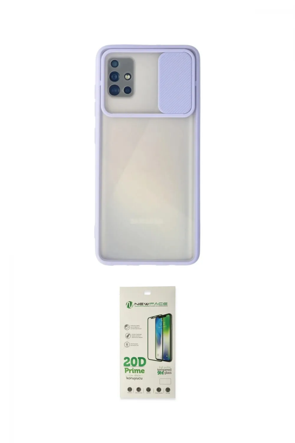 ieg™ Galaxy A71 Kılıf Vadi Çizgi - Siyah 20D Premium Cam Ekran Koruyucu