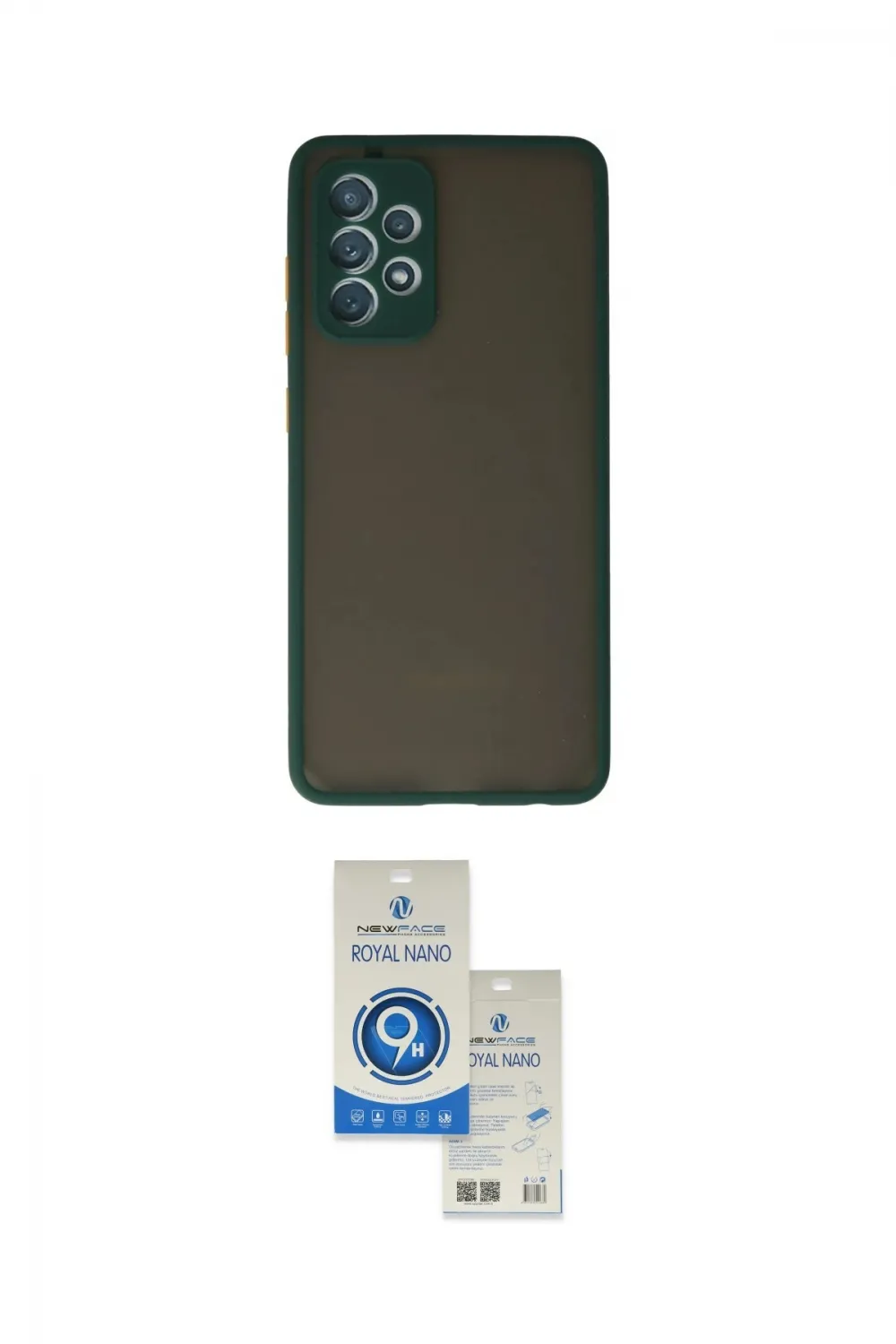 ieg™ Galaxy A72 Kılıf Ahenk Çizgi Serisi - Şeffaf Royal Nano Ekran Koruyucu