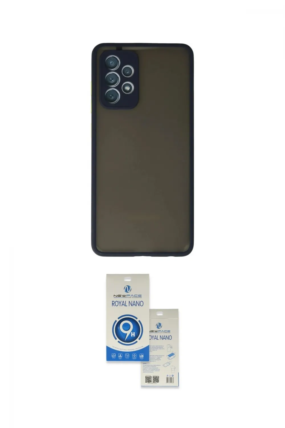 ieg™ Galaxy A72 Kılıf Ahenk Çizgi Serisi - Şeffaf Royal Nano Ekran Koruyucu