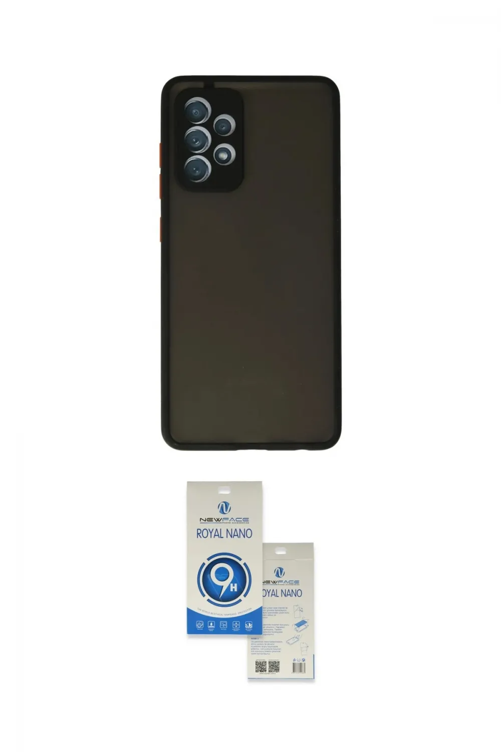 ieg™ Galaxy A72 Kılıf Ahenk Çizgi Serisi - Şeffaf Royal Nano Ekran Koruyucu