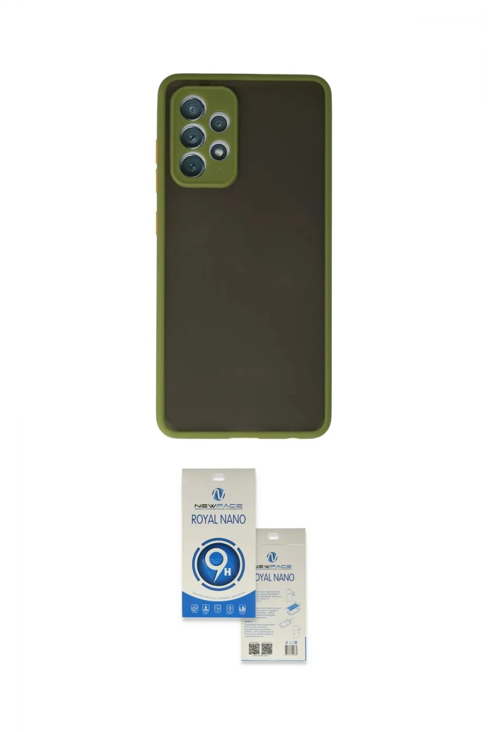 ieg™ Galaxy A72 Kılıf Ahenk Çizgi Serisi - Şeffaf Royal Nano Ekran Koruyucu
