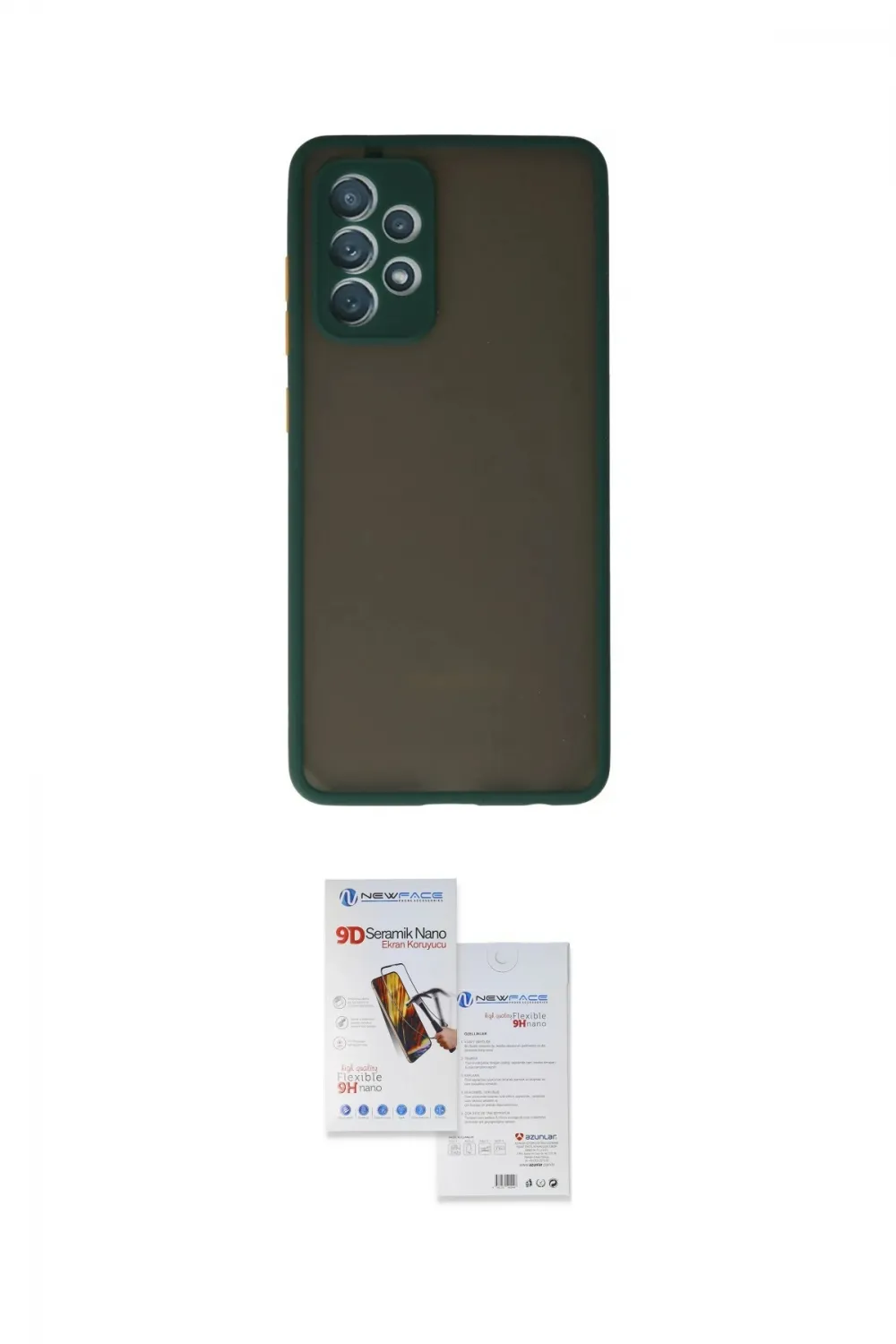ieg™ Galaxy A72 Kılıf Ahenk Çizgi Serisi - Siyah Seramik Nano Ekran Koruyucu
