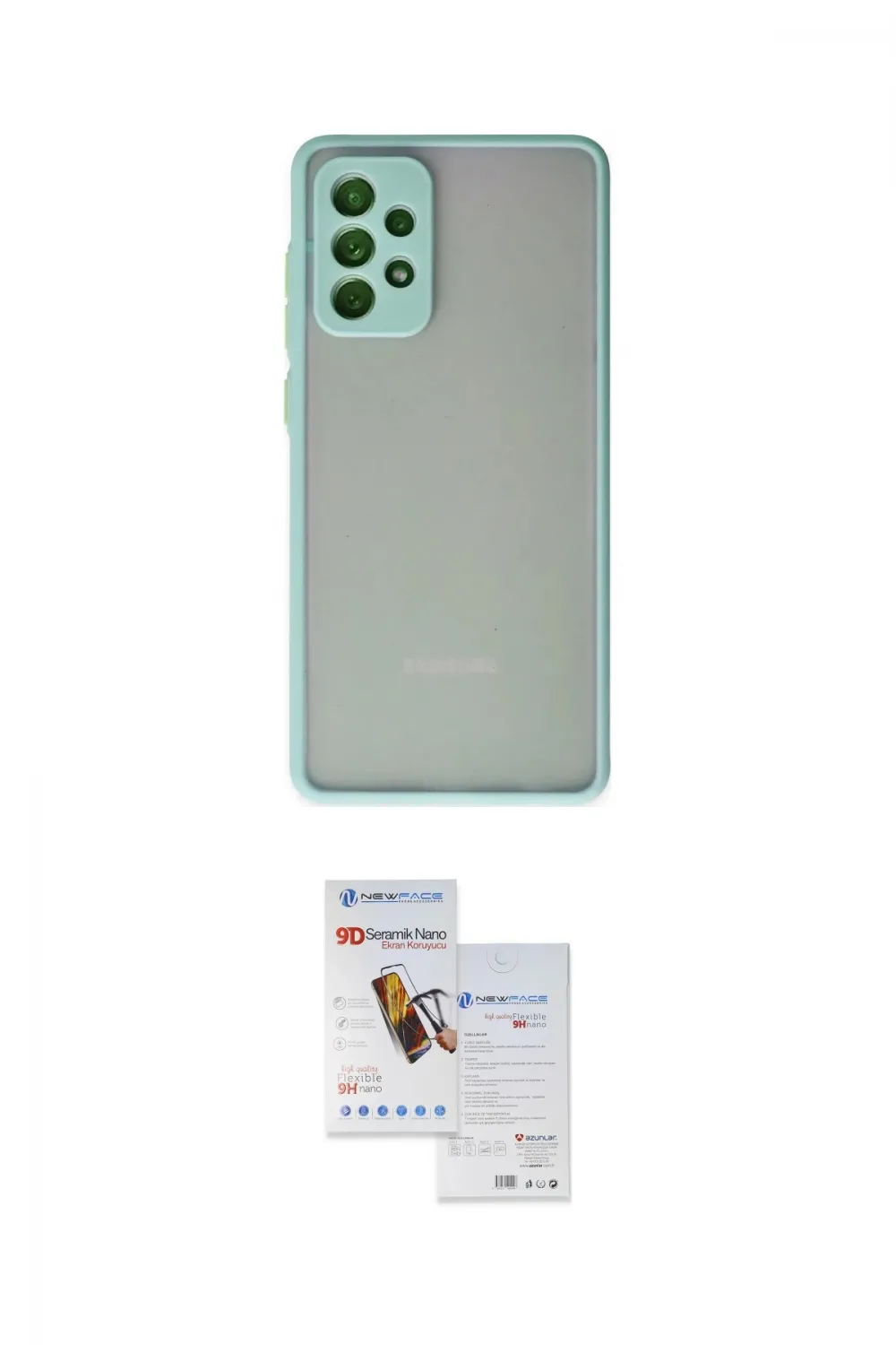 ieg™ Galaxy A72 Kılıf Ahenk Çizgi Serisi - Siyah Seramik Nano Ekran Koruyucu