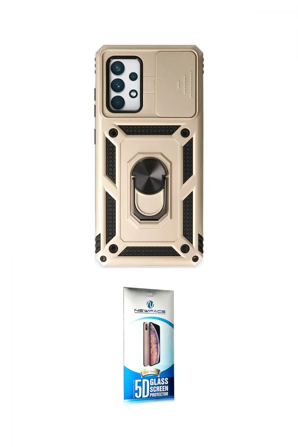 ieg™ Galaxy A72 Kılıf Ahenk Klasik - Siyah 5D Eko Cam Ekran Koruyucu