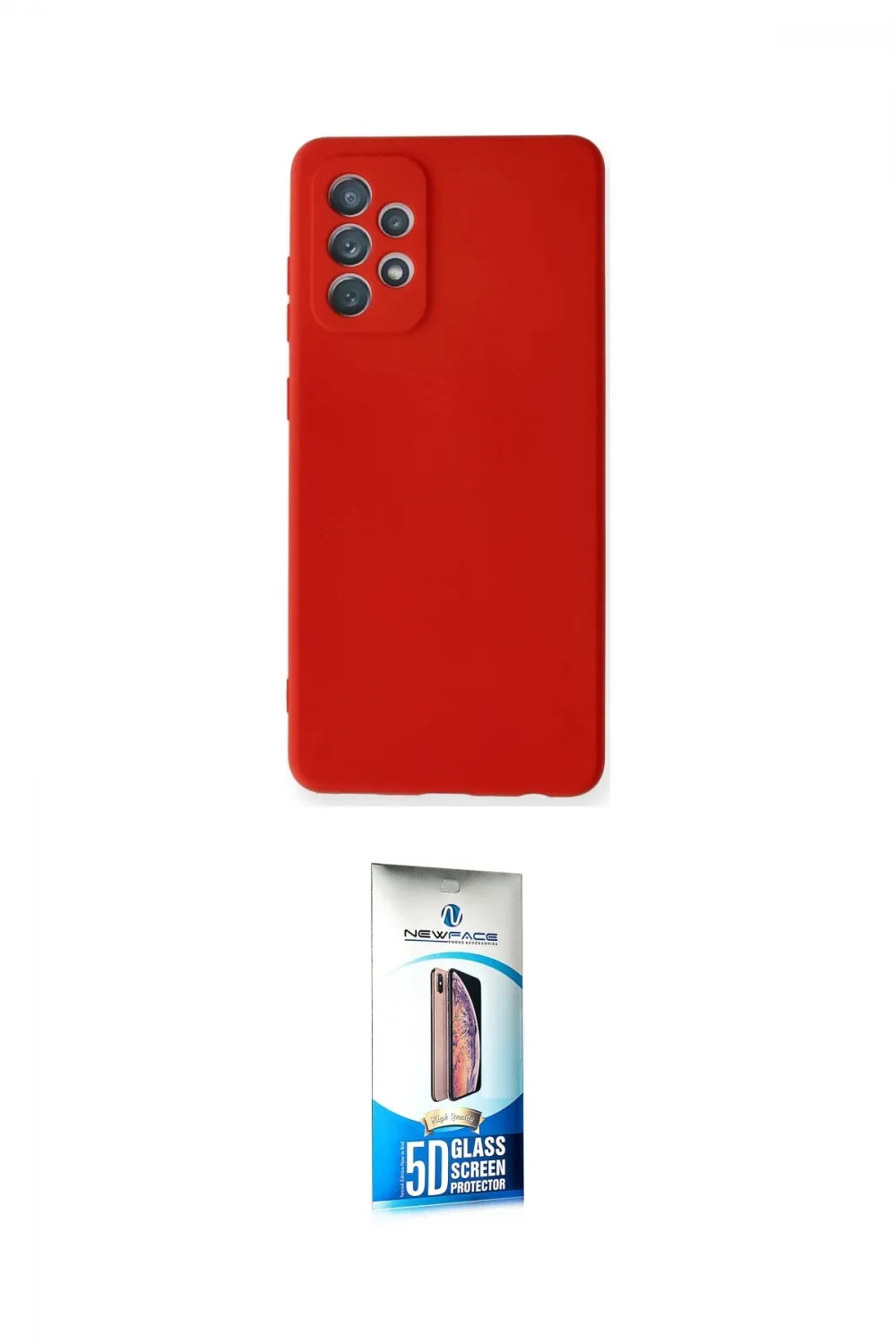 ieg™ Galaxy A72 Kılıf Ahenk Serisi - Siyah 5D Eko Cam Ekran Koruyucu