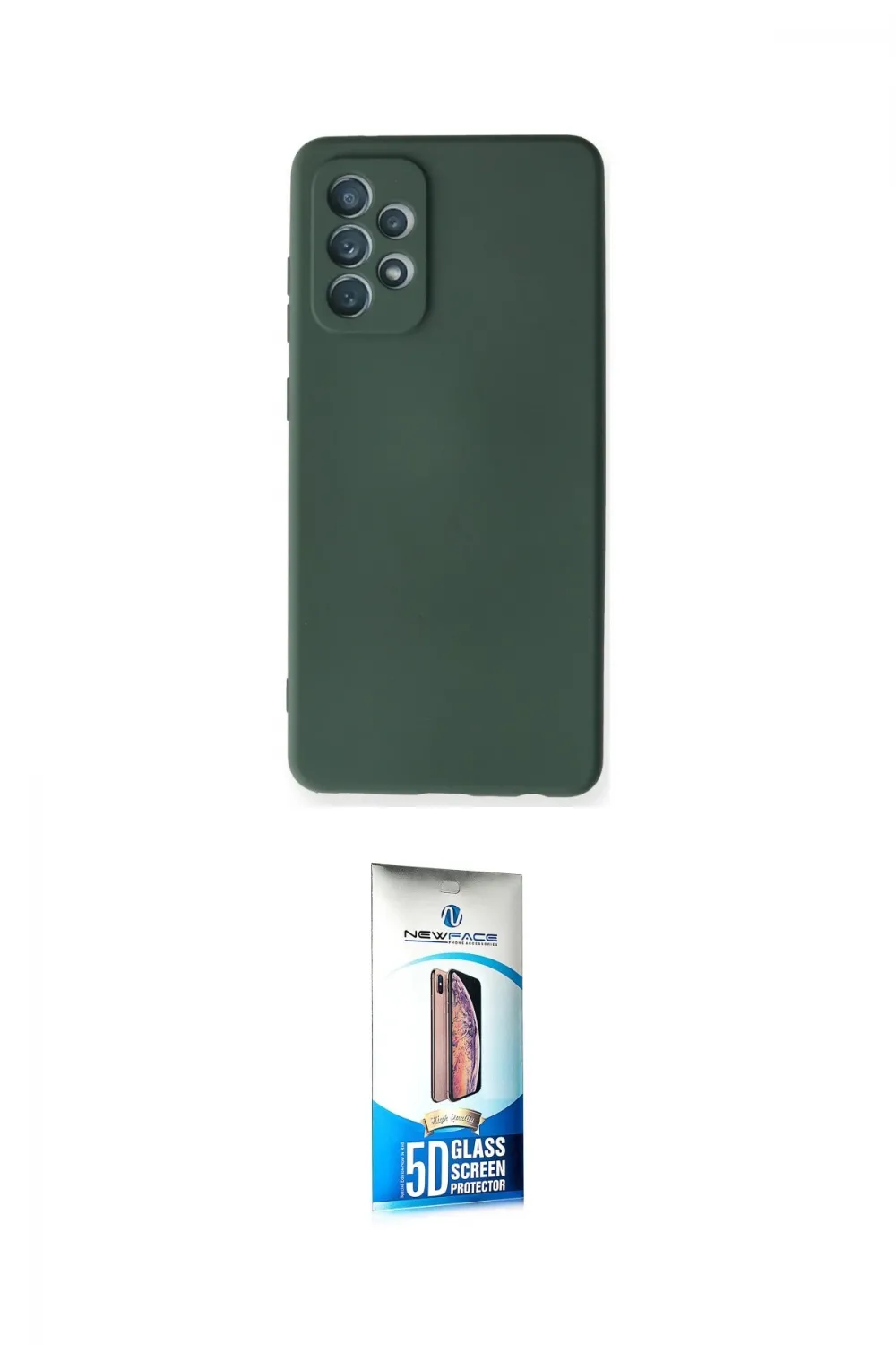 ieg™ Galaxy A72 Kılıf Ahenk Serisi - Siyah 5D Eko Cam Ekran Koruyucu