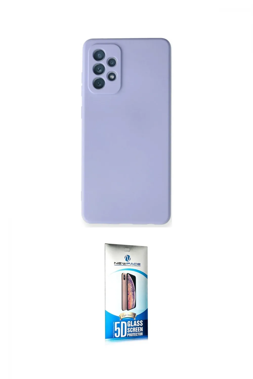 ieg™ Galaxy A72 Kılıf Ahenk Serisi - Siyah 5D Eko Cam Ekran Koruyucu