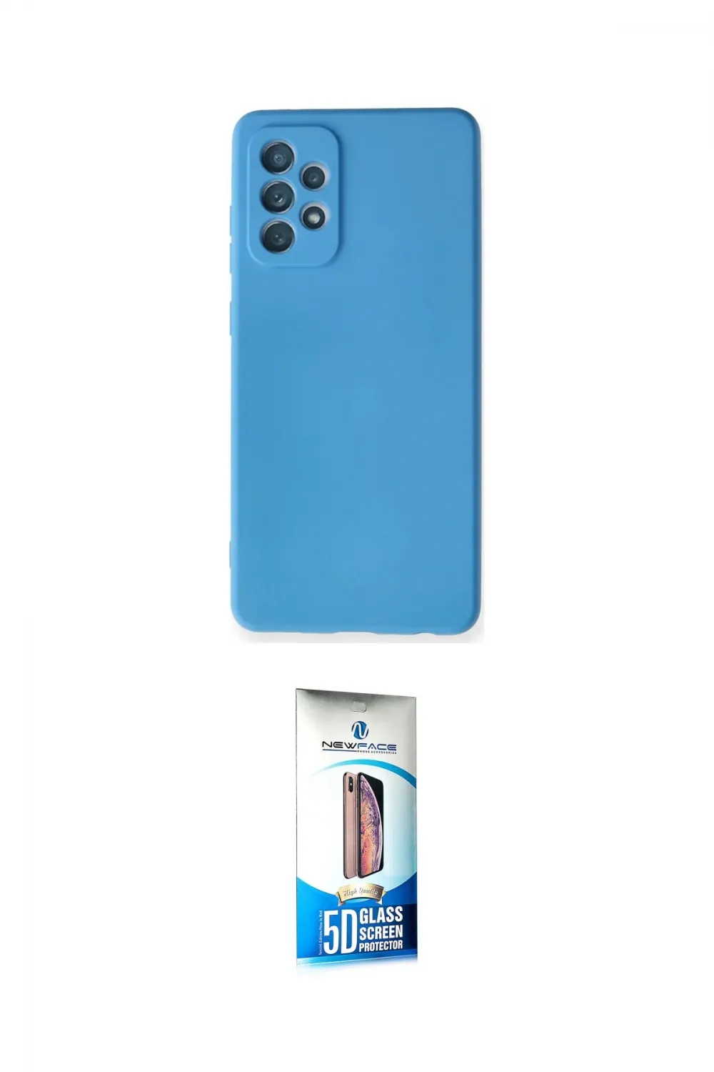ieg™ Galaxy A72 Kılıf Ahenk Serisi - Siyah 5D Eko Cam Ekran Koruyucu
