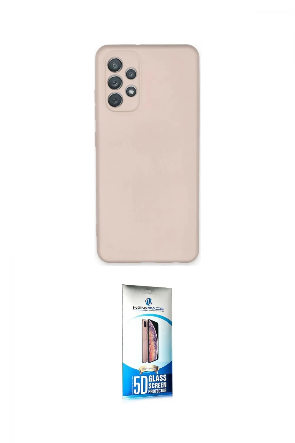 ieg™ Galaxy A72 Kılıf Ahenk Serisi - Siyah 5D Eko Cam Ekran Koruyucu