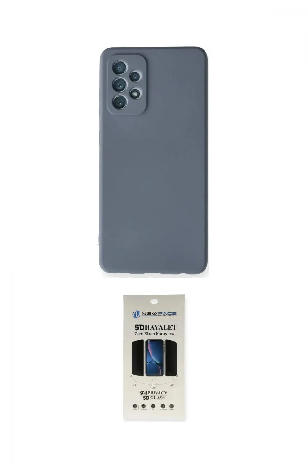 ieg™ Galaxy A72 Kılıf Ahenk Serisi - Siyah 5D Hayalet Cam Ekran Koruyucu