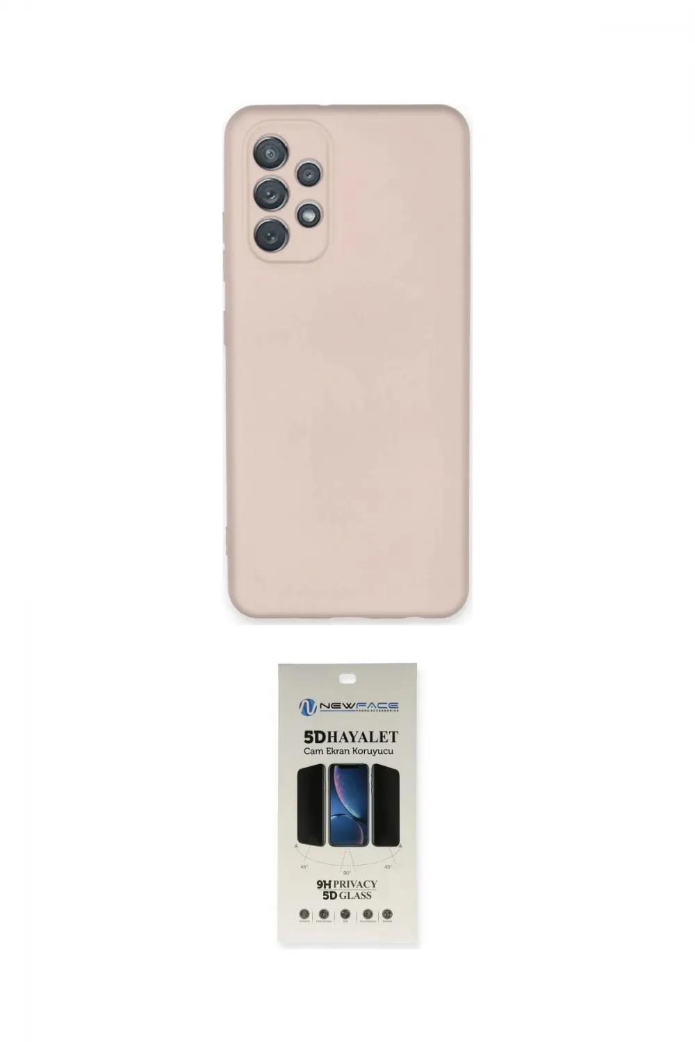 ieg™ Galaxy A72 Kılıf Ahenk Serisi - Siyah 5D Hayalet Cam Ekran Koruyucu