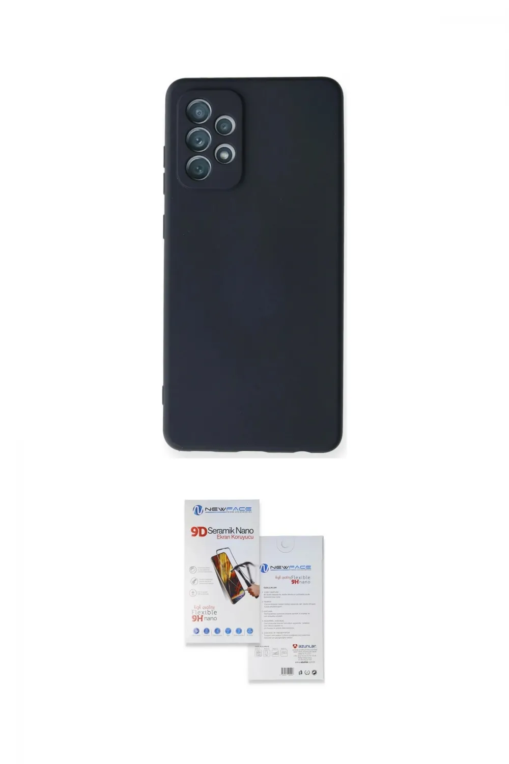 ieg™ Galaxy A72 Kılıf Ahenk Serisi - Siyah Seramik Nano Ekran Koruyucu