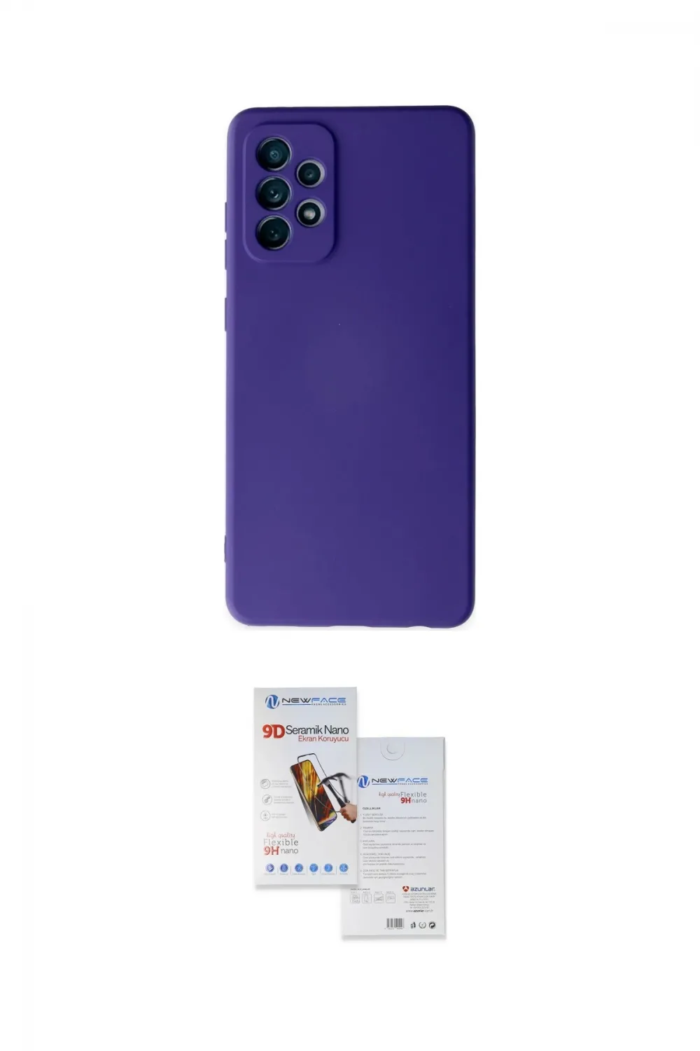 ieg™ Galaxy A72 Kılıf Ahenk Serisi - Siyah Seramik Nano Ekran Koruyucu