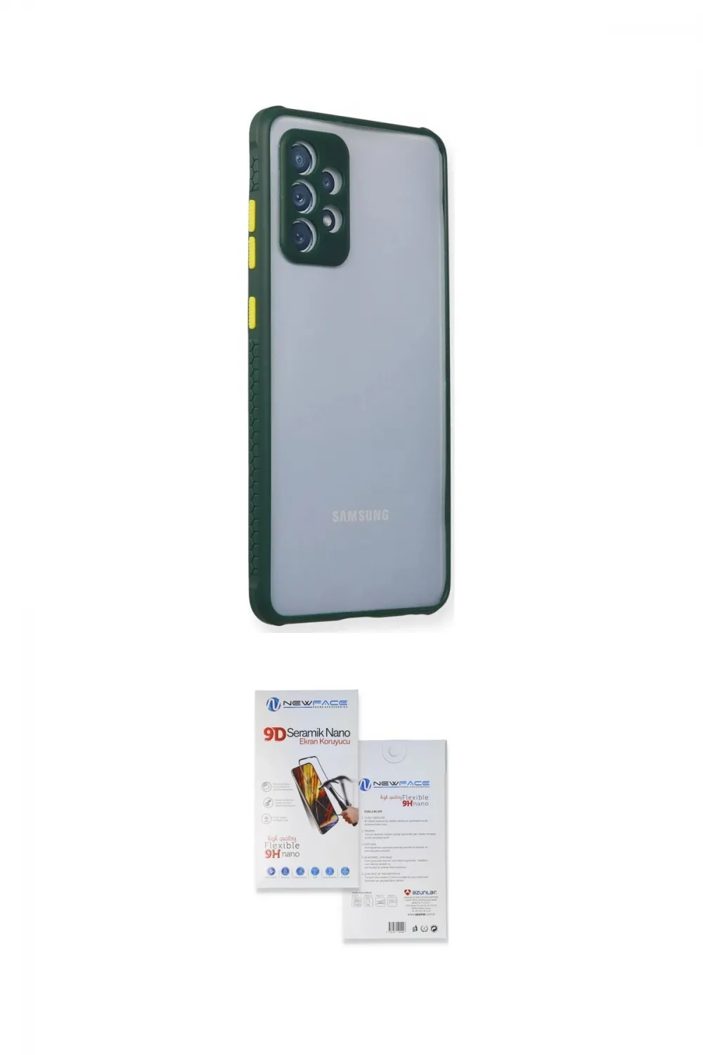 ieg™ Galaxy A72 Kılıf Nova Asil Özel Seri - Siyah Seramik Nano Ekran Koruyucu