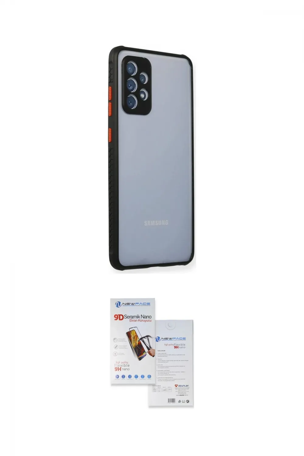 ieg™ Galaxy A72 Kılıf Nova Asil Özel Seri - Siyah Seramik Nano Ekran Koruyucu