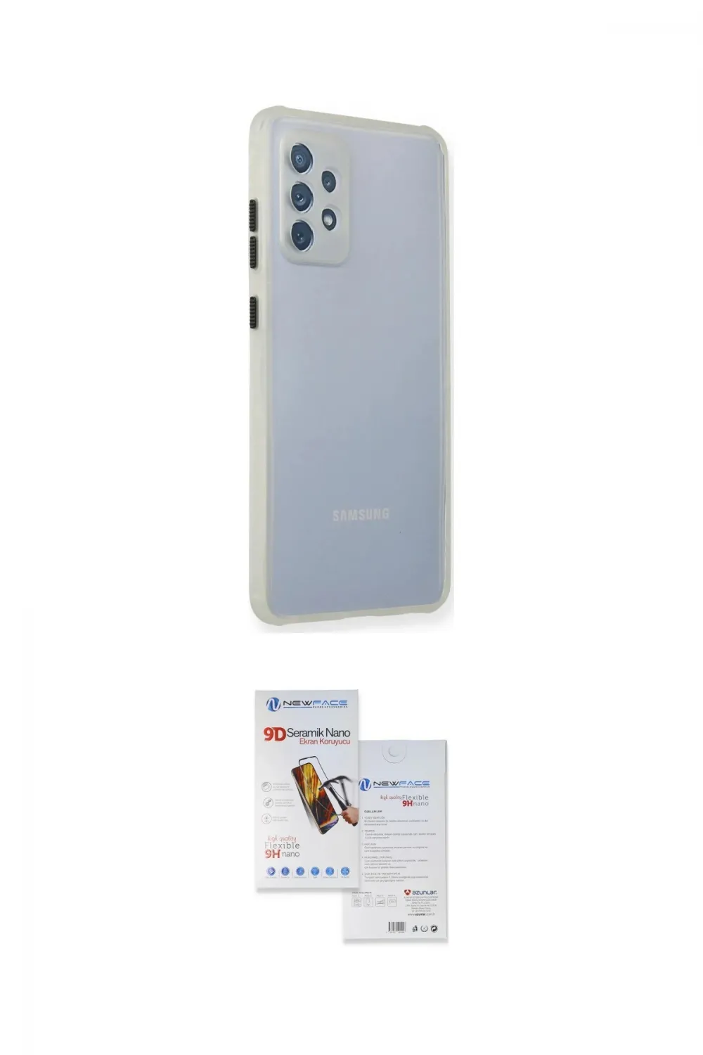 ieg™ Galaxy A72 Kılıf Nova Asil Özel Seri - Siyah Seramik Nano Ekran Koruyucu