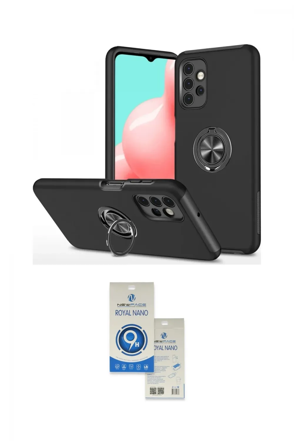 ieg™ Galaxy A72 Kılıf Odak Form Prime - Şeffaf Royal Nano Ekran Koruyucu