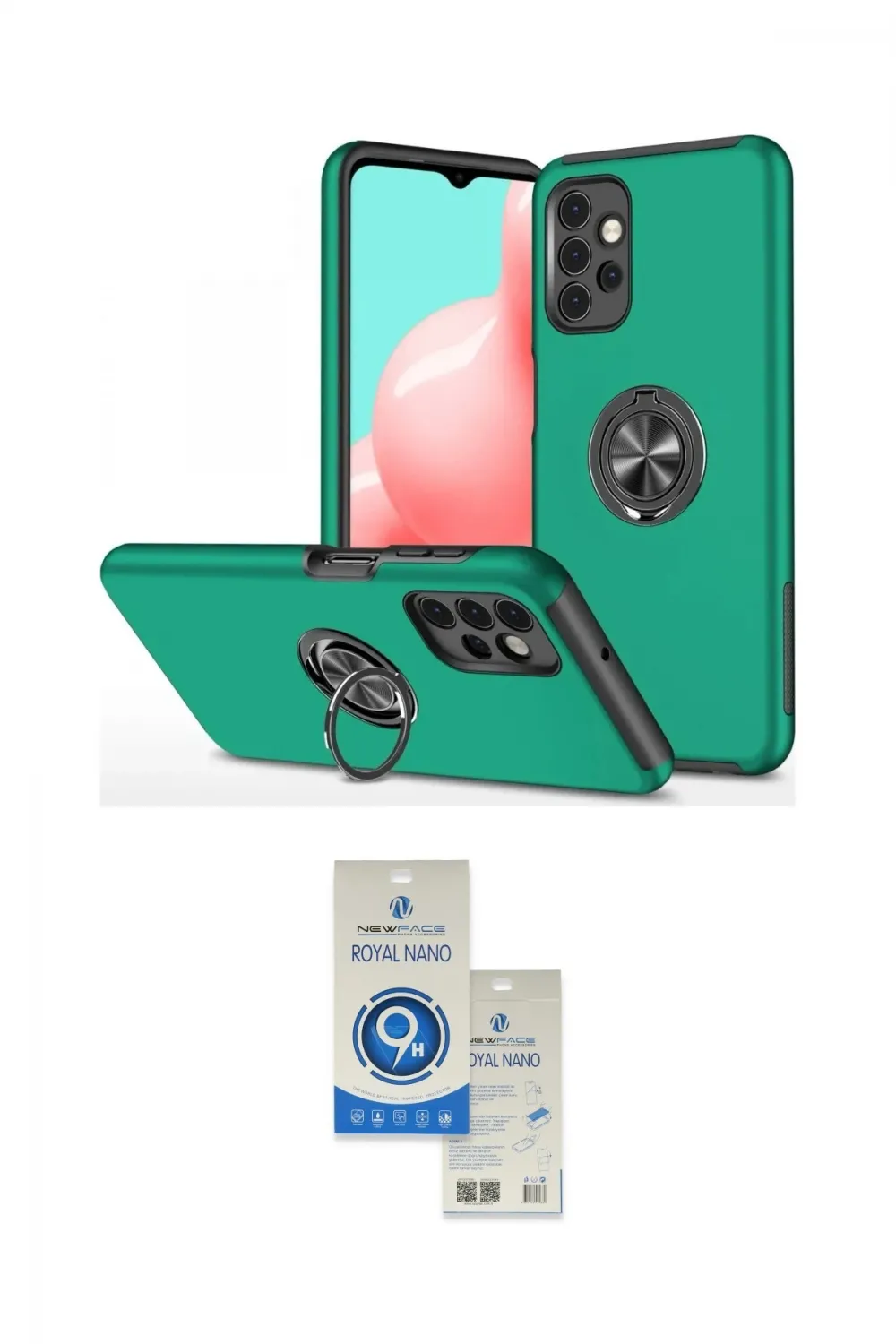 ieg™ Galaxy A72 Kılıf Odak Form Prime - Şeffaf Royal Nano Ekran Koruyucu