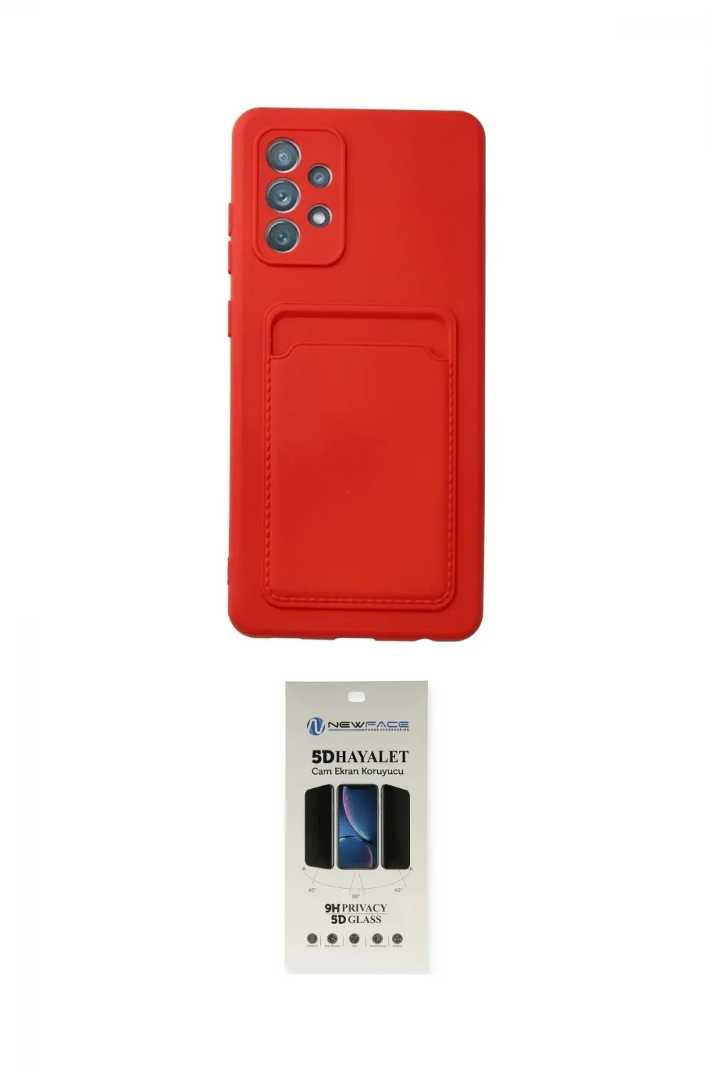 ieg™ Galaxy A72 Kılıf Vadi Çizgi Prime - Siyah 5D Hayalet Cam Ekran Koruyucu