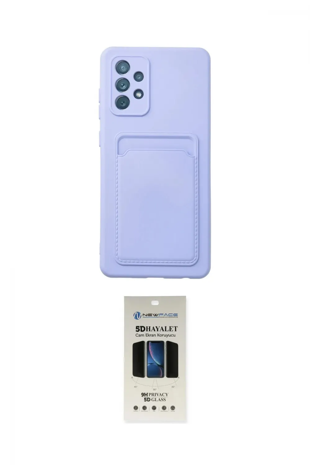 ieg™ Galaxy A72 Kılıf Vadi Çizgi Prime - Siyah 5D Hayalet Cam Ekran Koruyucu