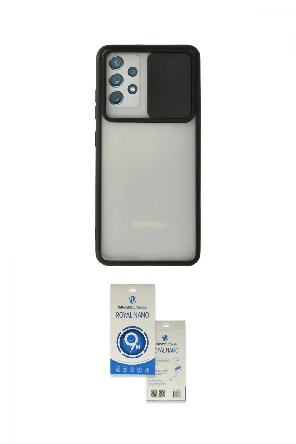 ieg™ Galaxy A72 Kılıf Vadi Çizgi - Şeffaf Royal Nano Ekran Koruyucu
